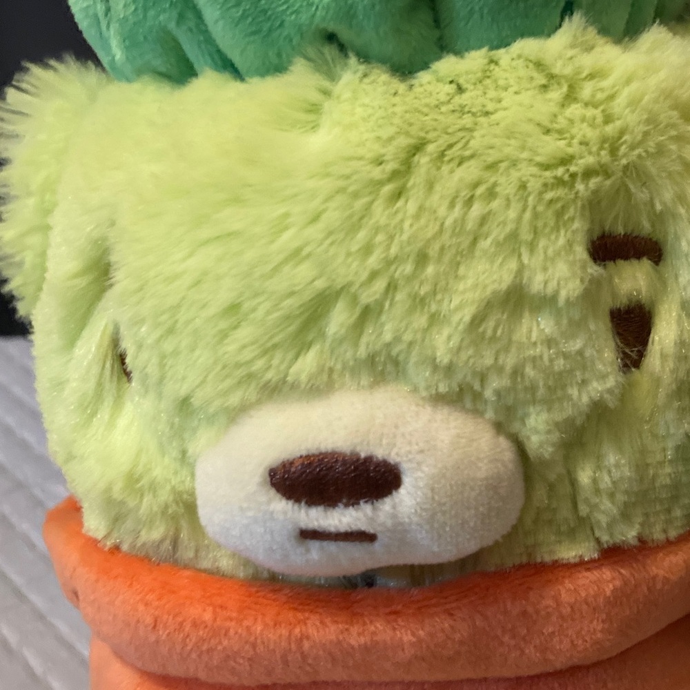 Green Cactus Bear Plush in Orange Pot Moriah Elizabeth Fred plush with bag - Picture 5 of 13